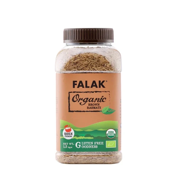 Falak Organic Brown Rice 1.5kg x 8